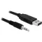 Delock konverter USB 2.0 apa > soros-TTL 3.5 mm sztereo jack, 1.8 m (3.3 V) (83114)