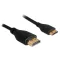 Delock nagy sebességű HDMI kábel, Ethernettel A- apa > mini C-apa, vékony, 1 m (83132)