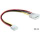 Delock tápkábel Molex 4 pin apa > 3.5 floppy anya (83184)