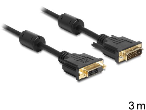 Delock DVI 24+1 apa > anya kábel, 3 m (83187)