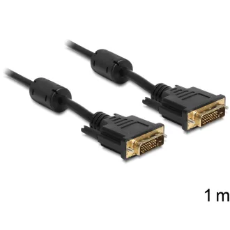 Delock DVI 24+1 apa > apa kábel, 1 m (83189)