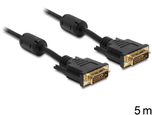 Delock DVI 24+1 apa > apa kábel, 5 m (83192)