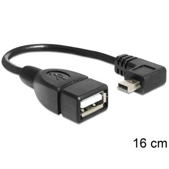   Delock USB mini apa > USB 2.0-A anya OTG kábel, 16 cm (83245)
