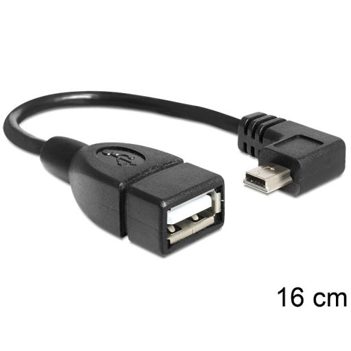 Delock USB mini apa > USB 2.0-A anya OTG kábel, 16 cm (83245)