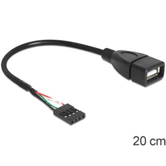 Delock USB 2.0 A típus, anya - pin fejes kábel (83291)