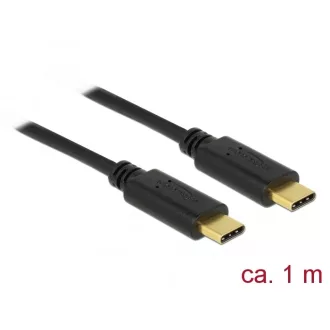   Delock USB 2.0 kábel Type-C a Type-C 1 m 5 A E-Marker (83323)