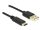 Delock USB 2.0-s kábel A-típusú csatlakozódugóval > USB Type-C 2.0 csatlakozódugóval, 2,0 m, fekete (83327)