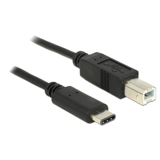 Delock Kábel USB Type-C  2.0 dugó > USB 2.0 B-típusú dugó 0,5 m fekete (83328)