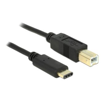   Delock Kábel USB Type-C  2.0 dugó > USB 2.0 B-típusú dugó 2,0 m fekete (83330)