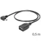 Delock USB mini apa forgatott > USB 2.0-A anya OTG kábel, 50 cm (83356)