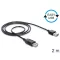 Delock EASY-USB 2.0 -A apa > USB 2.0-A anya hosszabbító kábel, 2 m (83371)