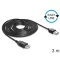 Delock EASY-USB 2.0 -A apa > USB 2.0-A anya hosszabbító kábel, 3 m (83372)