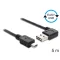 Delock EASY-USB 2.0 -A apa hajlított > USB 2.0 mini apa kábel, 5 m (83381)