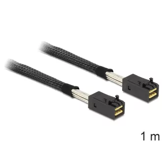   Delock Mini SAS HD x 4 SFF 8643 apa > Mini SAS HD x 4 SFF 8643 apa kábel, 1 m (83387)