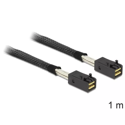 Delock Mini SAS HD x 4 SFF 8643 apa > Mini SAS HD x 4 SFF 8643 apa kábel, 1 m (83387)