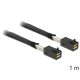Delock Mini SAS HD x 4 SFF 8643 apa > Mini SAS HD x 4 SFF 8643 apa kábel, 1 m (83387)