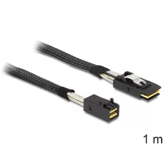   Delock Mini SAS HD x 4 SFF 8643 apa > Mini SAS x 4 36 Pin SFF 8087 apa kábel, 1 m (83389)