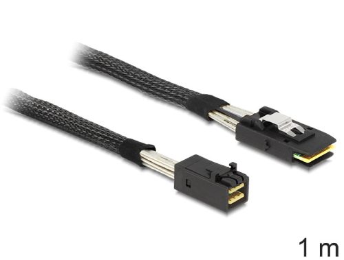 Delock Mini SAS HD x 4 SFF 8643 apa > Mini SAS x 4 36 Pin SFF 8087 apa kábel, 1 m