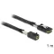 Delock Mini SAS HD x 4 SFF 8643 apa > Mini SAS x 4 36 Pin SFF 8087 apa kábel, 1 m (83389)