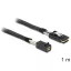 Delock Mini SAS HD x 4 SFF 8643 apa > Mini SAS x 4 36 Pin SFF 8087 apa kábel, 1 m (83389)