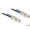 Delock Mini SAS HD x 4 SFF 8644 apa > Mini SAS HD x 4 SFF 8644 apa kábel, 1 m (83394)