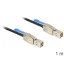 Delock Mini SAS HD x 4 SFF 8644 apa > Mini SAS HD x 4 SFF 8644 apa kábel, 1 m (83394)