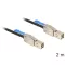 Delock Mini SAS HD x 4 SFF 8644 apa > Mini SAS HD x 4 SFF 8644 apa kábel, 2 m (83395)