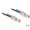 Delock Mini SAS HD x 4 SFF 8644 apa > Mini SAS HD x 4 SFF 8644 apa kábel, 3 m (83396)