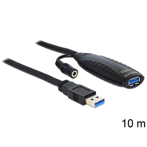 Delock USB 3.0 aktív hosszabbító kábel, 10 m (83415)