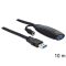 Delock USB 3.0 aktív hosszabbító kábel, 10 m (83415)