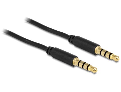 Delock Sztereo kábel 3.5 mm 4 pin plug > plug 2 m (83436)