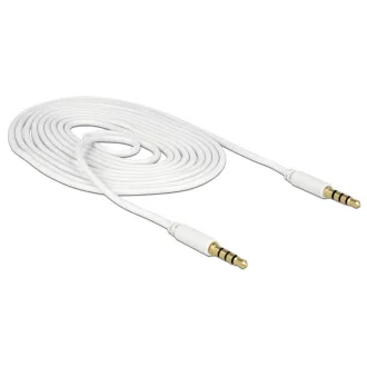   Delock 3.5mm 4.pol. jack dugó - 3.5mm 4.pol. jack dugó kábel, 2m (83441)