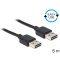 Delock EASY-USB 2.0-A apa > apa kábel, 5 m (83463)