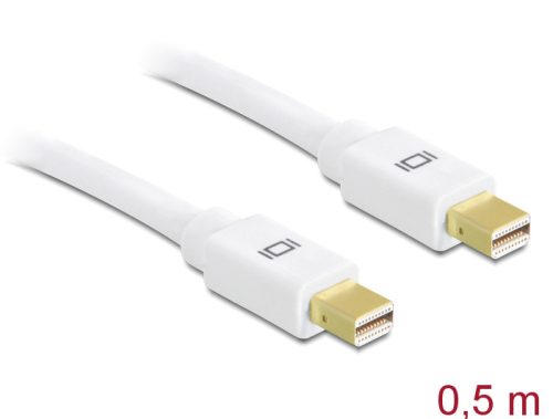 Delock Kábel Mini Displayport 1.2 dugó > Mini Displayport dugó 4K 0,5 m