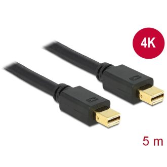   Delock Kábel Mini Displayport 1.2 dugó > Mini Displayport dugó 4K 5,0 m (83477)