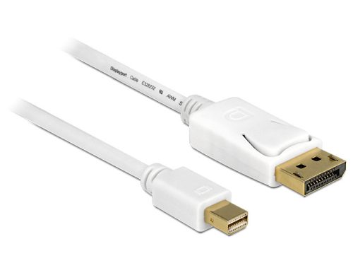 Delock Kábel mini Displayport dugó > Displayport dugó 7 m, fehér