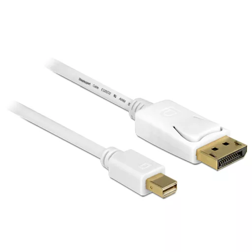 Delock Kábel mini Displayport dugó > Displayport dugó 7 m, fehér (83485)