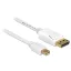 Delock Kábel mini Displayport dugó > Displayport dugó 7 m, fehér (83485)