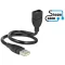 Delock kábel USB 2.0 A apa > A anya ShapeCable 0,35 m (83498)