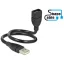 Delock kábel USB 2.0 A apa > A anya ShapeCable 0,35 m (83498)