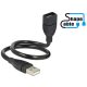 Delock kábel USB 2.0 A apa > A anya ShapeCable 0,35 m