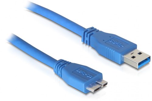 Delock kábel USB 3.0 Type A apa > USB 3.0 Type micro B apa 5 m (83502)