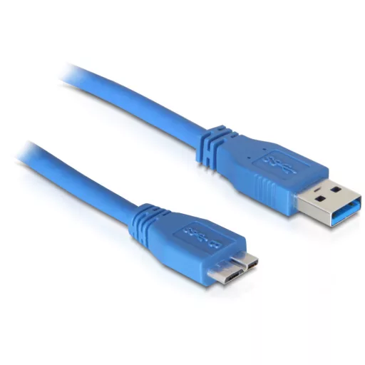 Delock kábel USB 3.0 Type A apa > USB 3.0 Type micro B apa 5 m (83502)