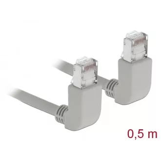   Delock M12 X-kódolt adapter 8 tűs apa - RJ45 anya Cat.5e beszerelő mélyedéssel, 90 -ban hajlított, zöld színű (83513)