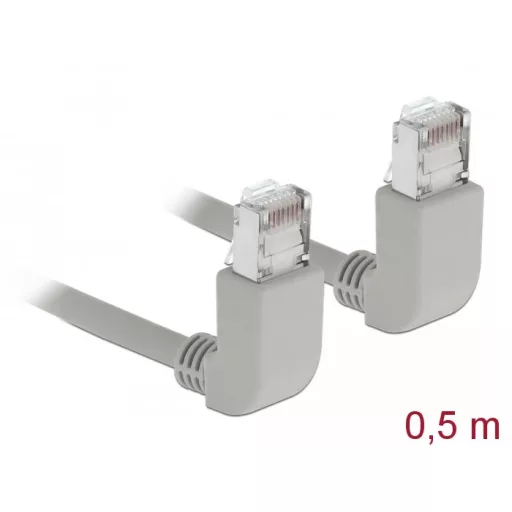 Delock M12 X-kódolt adapter 8 tűs apa - RJ45 anya Cat.5e beszerelő mélyedéssel, 90 -ban hajlított, zöld színű (83513)