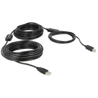   Delock Kábel USB 2.0 A típusú dugó > USB 2.0 B típusú dugó 20 m (83557)