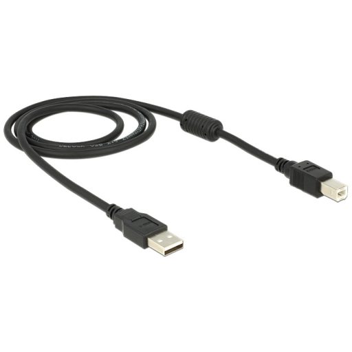 Delock USB2.0 kábel A-tip. dugó > B-tip dugó csatlakozókkal, 1m (83566)