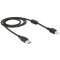 Delock USB2.0 kábel A-tip. dugó > B-tip dugó csatlakozókkal, 1m (83566)