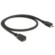 Delock Bővítőkábel USB 2.0-s, Micro-B típusú csatlakozódugóval > USB 2.0-s, Micro-B típusú csatlakoz (83567)