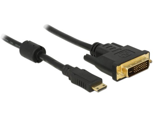 Delock HDMI-kábel Mini-C-csatlakozódugóval > DVI 24+1 csatlakozódugó 1 m (83582)